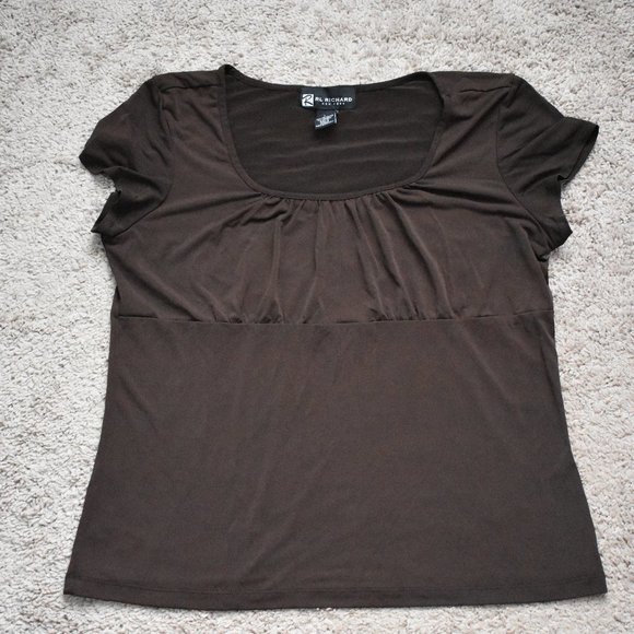 RL Richard New York Brown Blouse - Picture 1 of 2